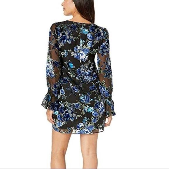 Laundry by Shelli Segal Velvet Burnout Dress NWT - Picture 7 of 13